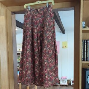 Vintage Laura Ashley Floral Print Skirt